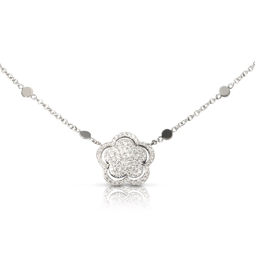 Pasquale Bruni 18K White Gold Bon Ton Diamond & Onyx Necklace