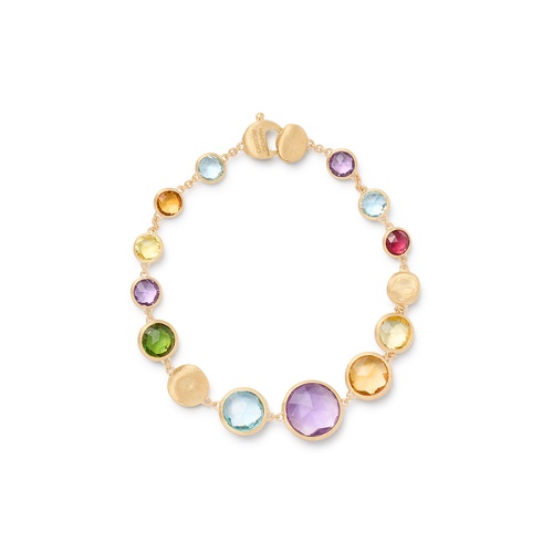 Marco Bicego 18K Yellow Gold 7.25 Jaipur Gemstone Graduated Bracelet