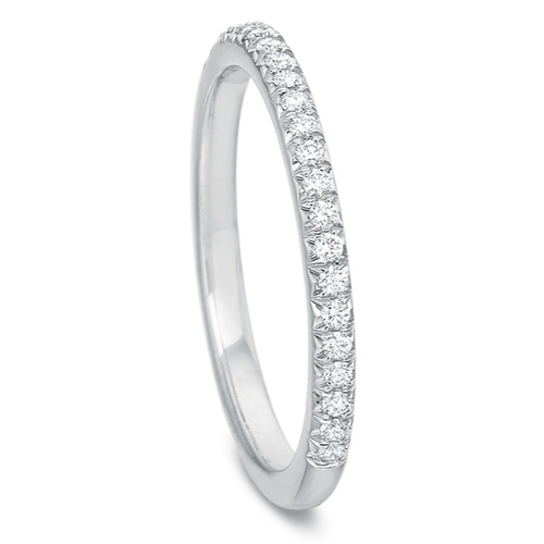 Precision Set Platinum Modern Classic Diamond Band
