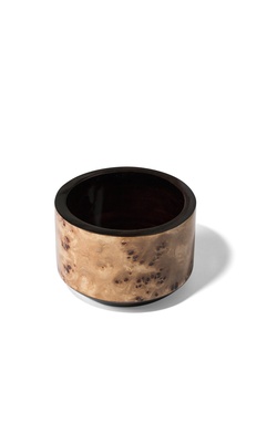 LADORADA Burl Veneer Bottle Coaster