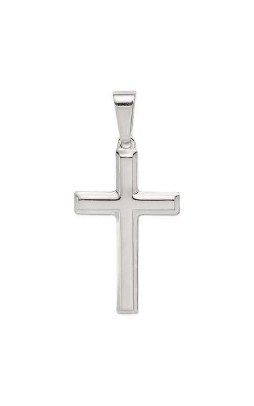 Sterling Silver Polished Cross Pendant