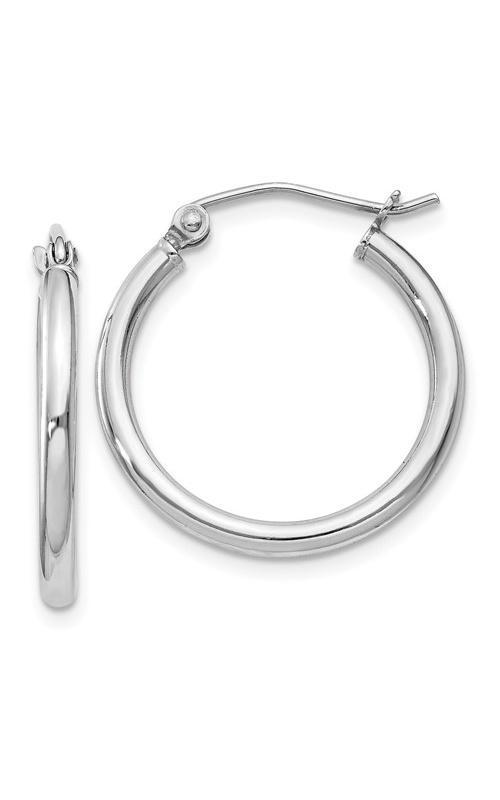 Sterling Silver 2mm Round Hoop Earrings