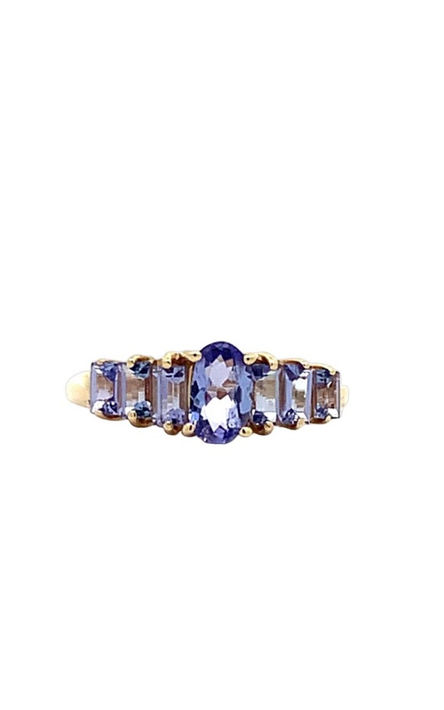 Estate 10K Yellow Gold Tanzanite Ring