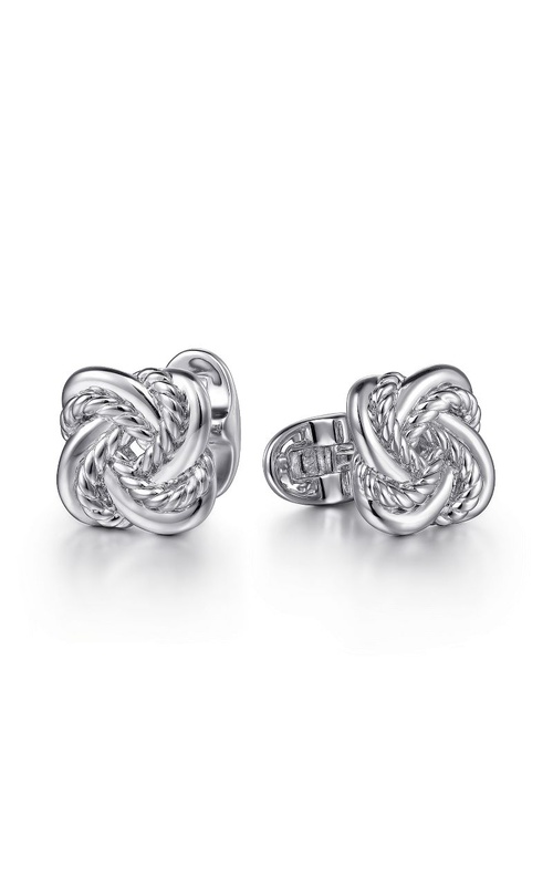 Sterling Silver Double Love Knot Cufflinks