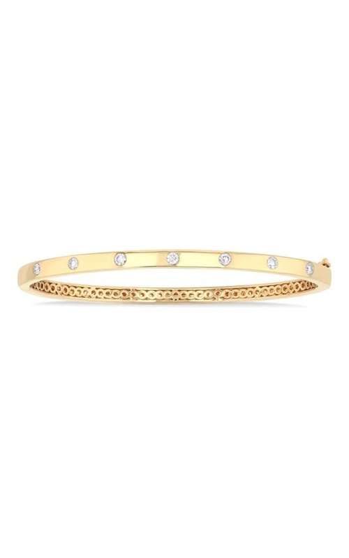 Diamond Bezel Set Bangle Bracelet