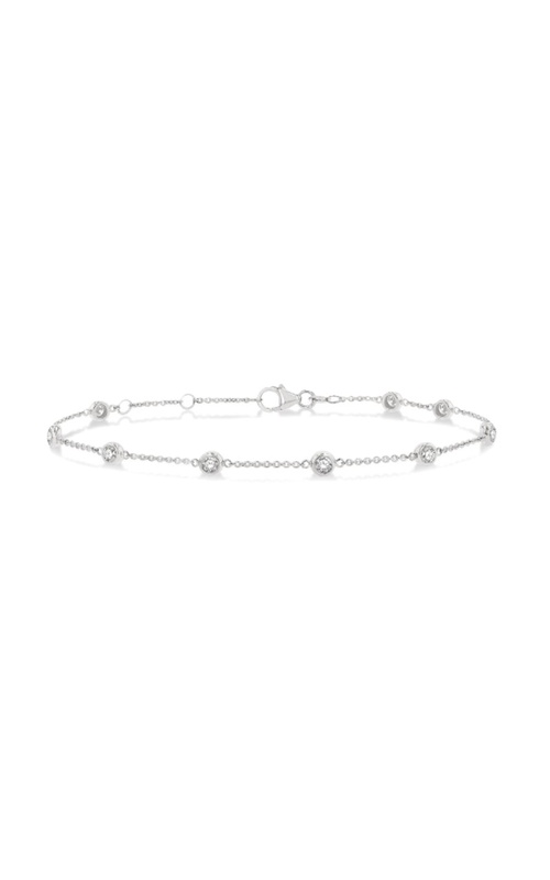 Diamond Station Chain Bracelet 3/4cttw