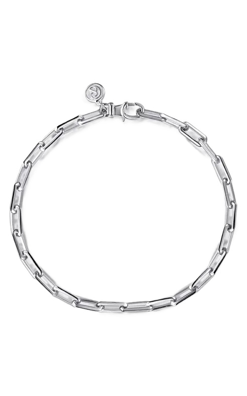 Sterling Silver Elongated Chain Bracelet