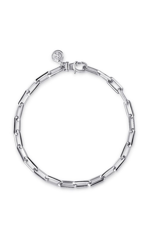 Sterling Silver Elongated Chain Bracelet