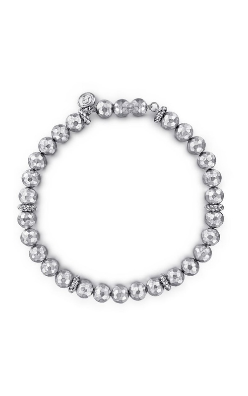 Sterling Silver 8 Faceted Bead Bracelet