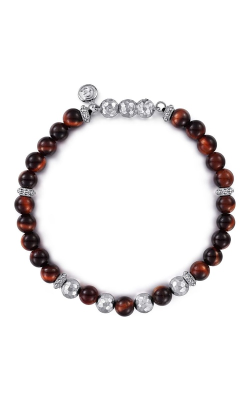 Tiger Eye & Silver Beaded Bracelet