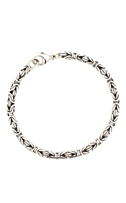 Estate Byzantine Weave Silver Bracelet