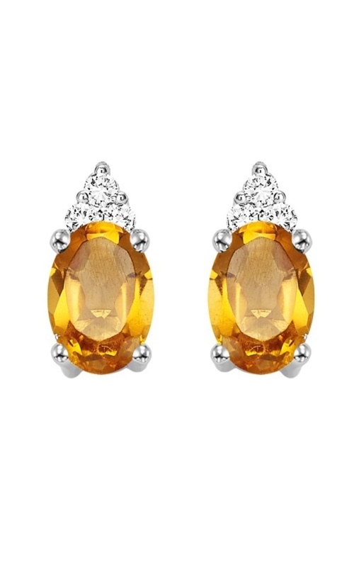 Oval Citrine Earrings