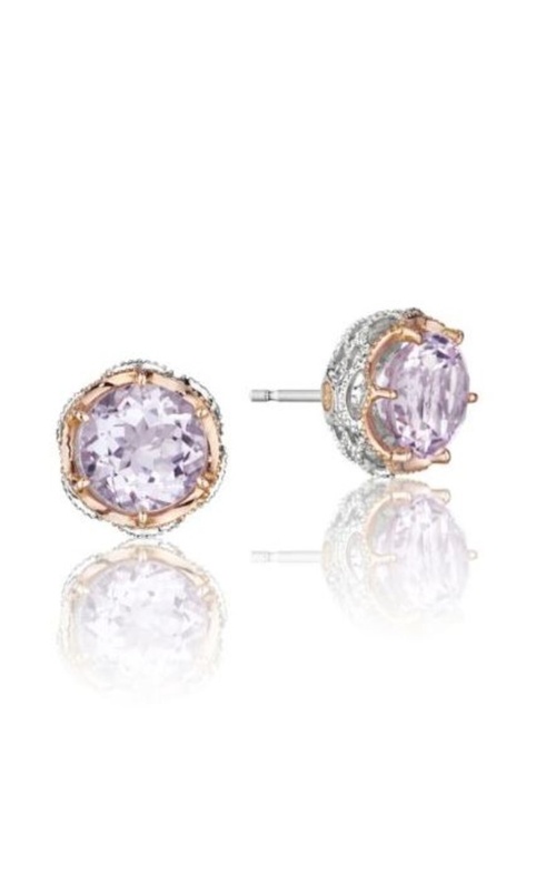 Tacori Rose Amethyst Earrings