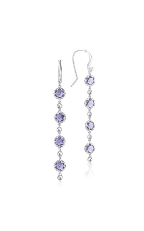 Tacori Sterling Silver Amethyst Rain Drop Earrings