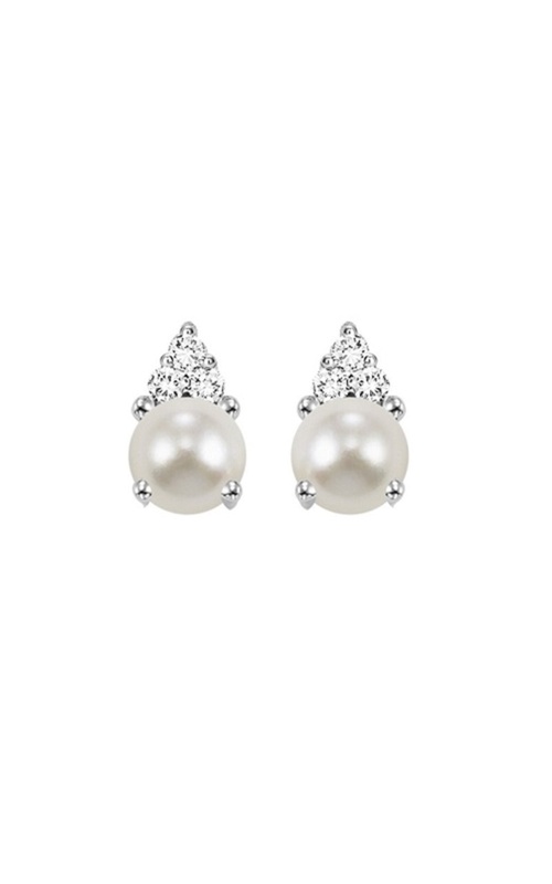 Pearl and Diamond Earrings