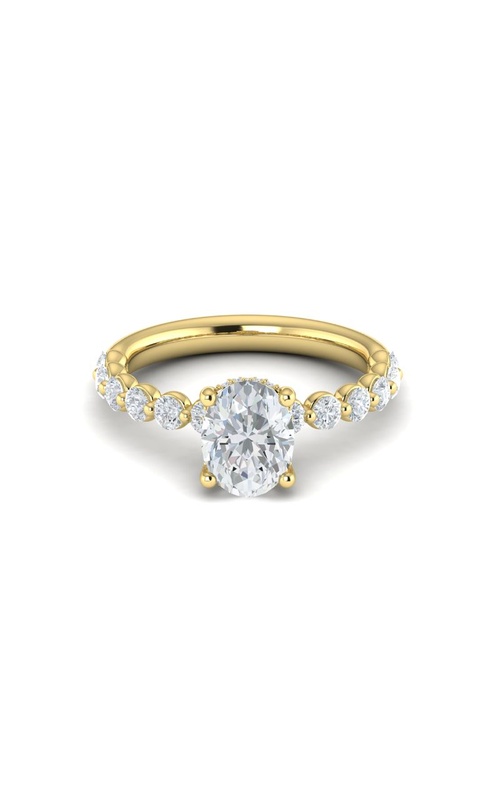 Medawar Crown Collection 1.50ct Oval Lab Grown Diamond Engagement Ring