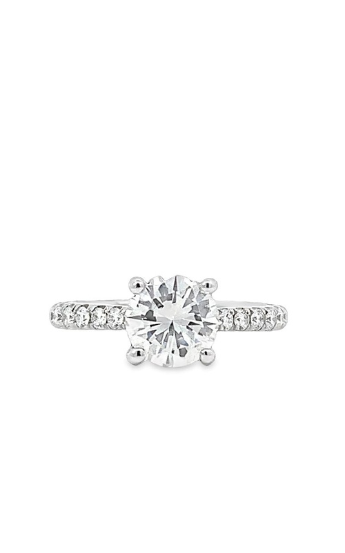Round Diamond Engagement Ring w/Hidden Halo