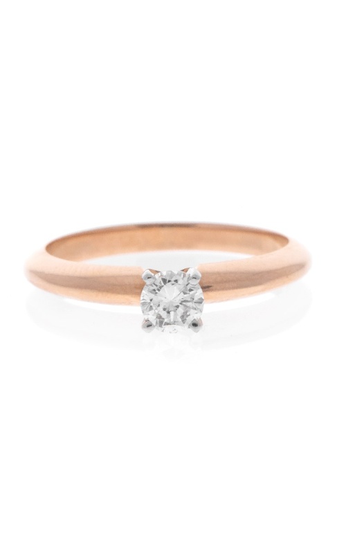 14K Rose Gold Diamond Engagement Ring