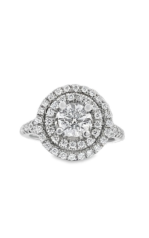 14K White Gold Diamond Engagement Ring