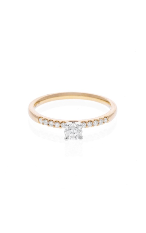 14K Yellow Gold Diamond Engagement Ring
