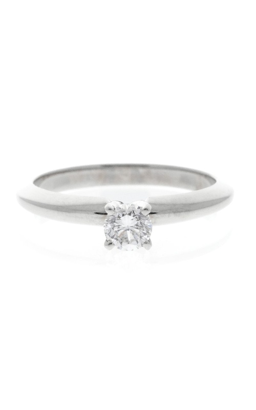 14K White Gold Diamond Engagement Ring