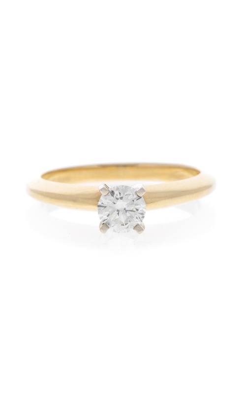 14K Yellow Gold Diamond Engagement Ring