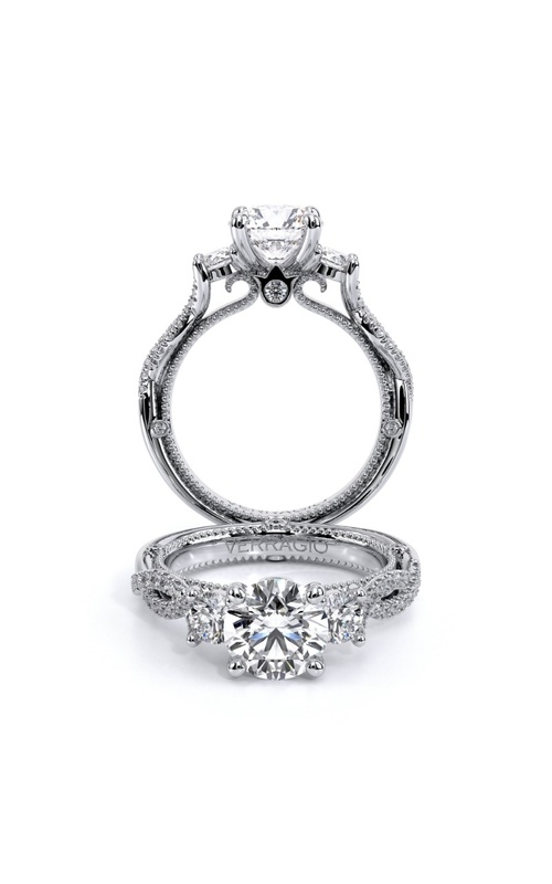 Verragio 18K Two Tone Couture Engagement Ring