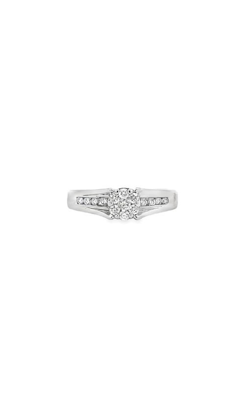 Estate 14k White Gold Diamond Engagement Ring
