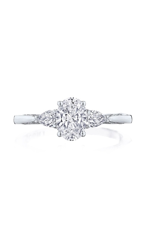 18k White Gold Diamond Semi Mount