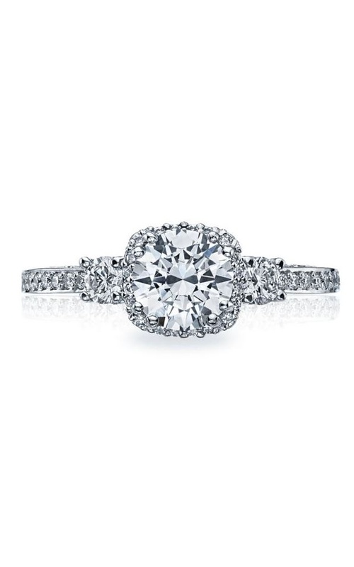 Tacori 18K White Gold Diamond Ring Semi-Mount