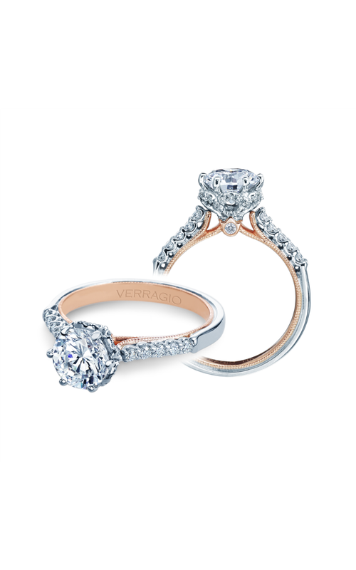 Verragio 14K Two Tone Renaissance Engagement Ring