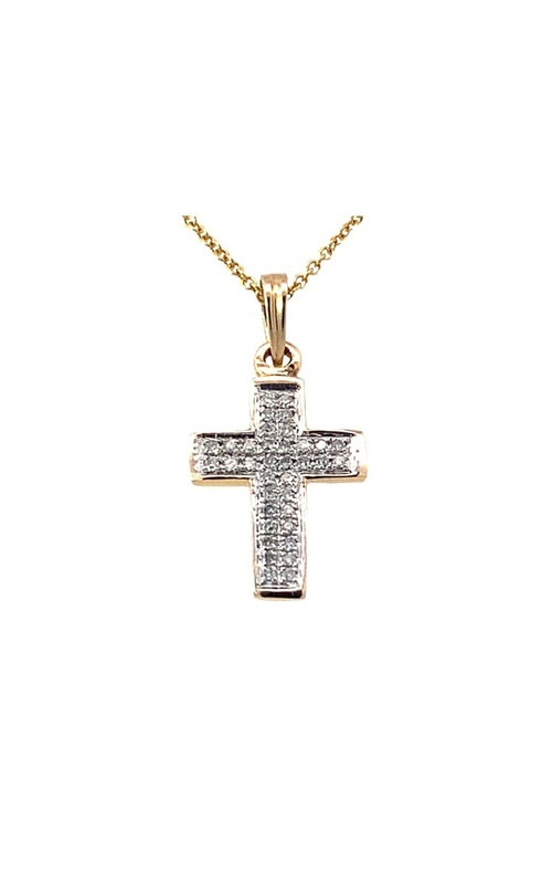 Diamond Cross Pendant w/Chain