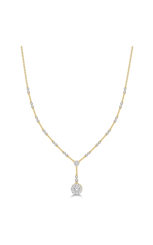 Diamond Barlink Drop Necklace