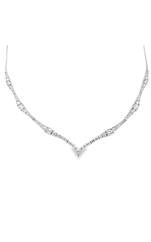 Diamond Curved Necklace