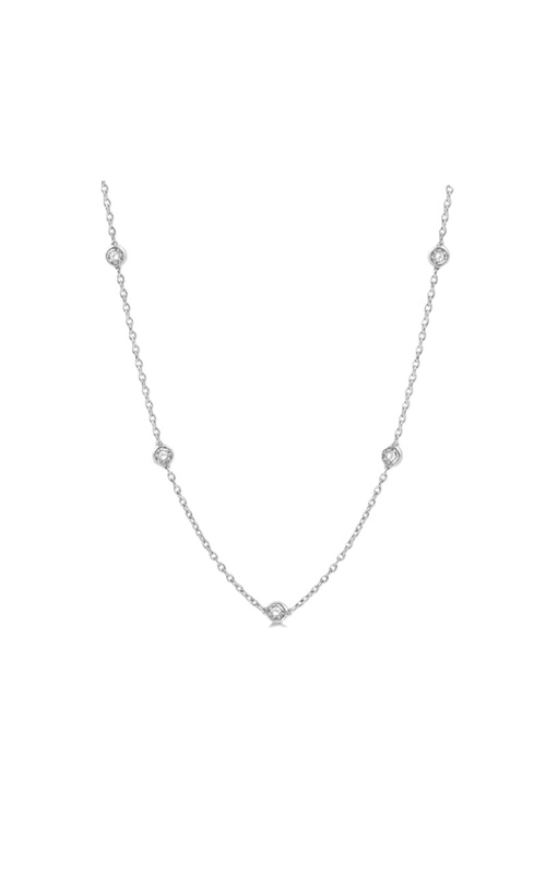 Diamond Bezel Station Necklace 2.00cttw
