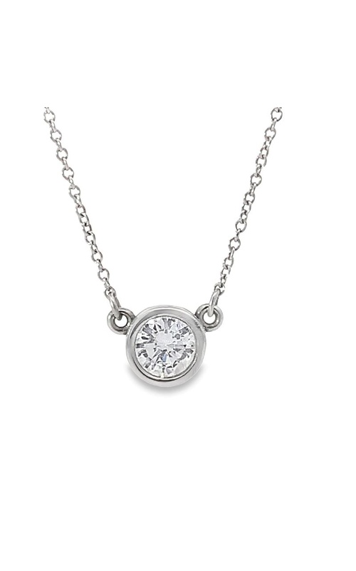 Diamond Bezel Set Solitaire Pendant