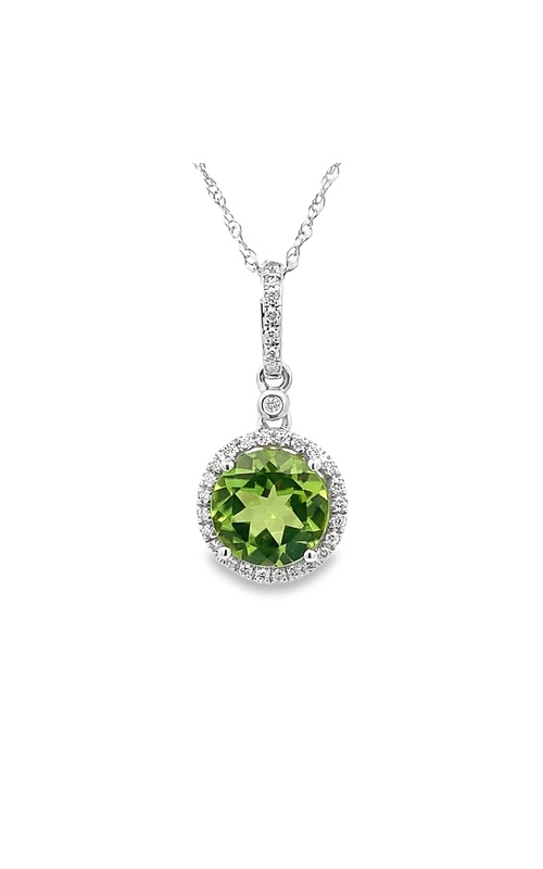 Peridot and Diamond Pendant