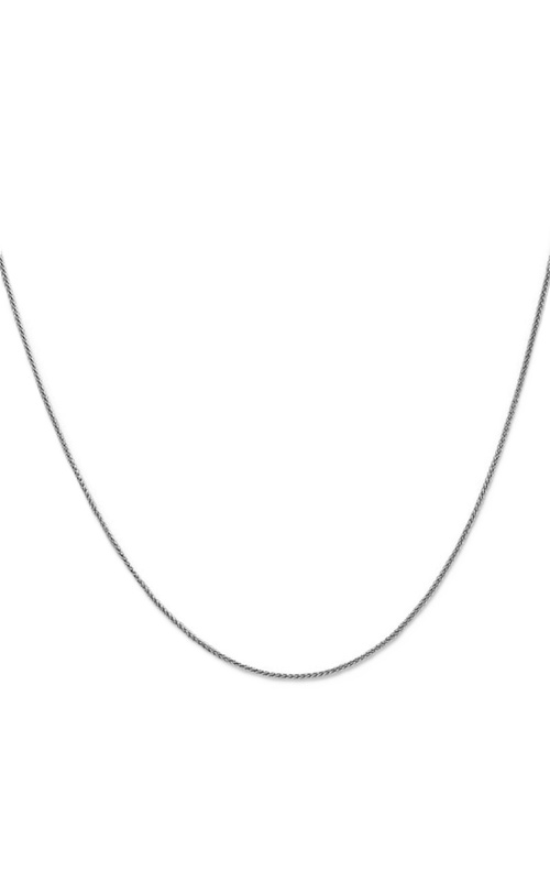 14k White Gold .85mm 18 Spiga Chain
