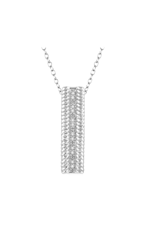 Silver Rope Diamond Pendant