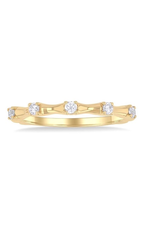 Diamond Fashion Bamboo Ring