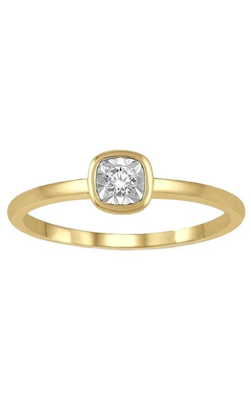 Cushion Shape Solitaire Stackable Promise Ring