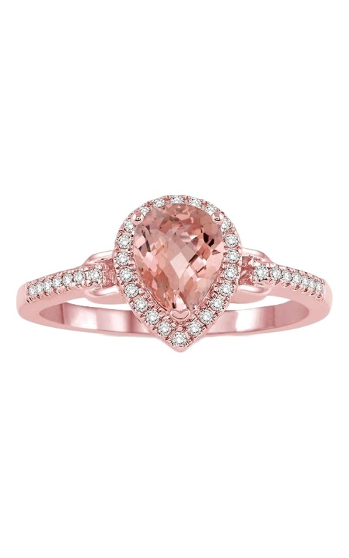 Morganite and Diamond Ring