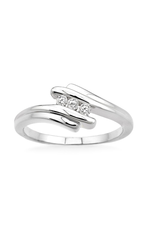 Silver 3 Stone Diamond Fashion Ring