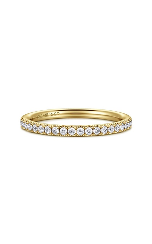 14K Yellow Gold Diamond Wedding Band