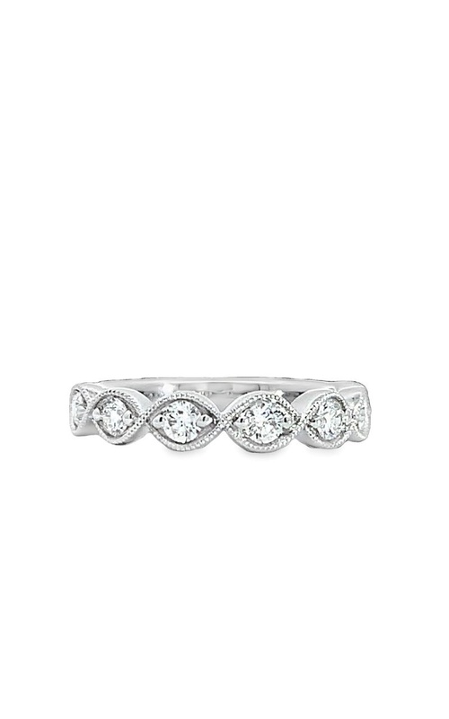 7 Stone Diamond Marquise Milgrain Band
