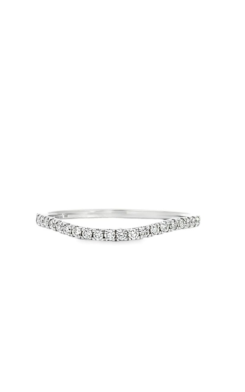Diamond Curved Wedding Band