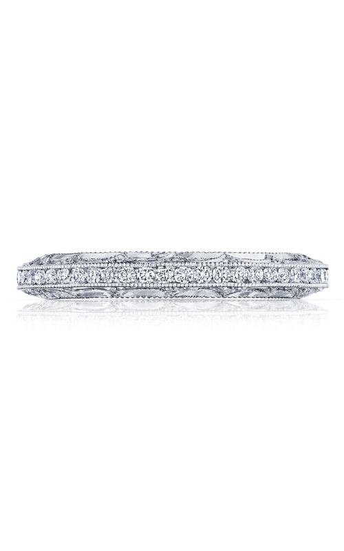 18K White Gold Ladies Wedding Band