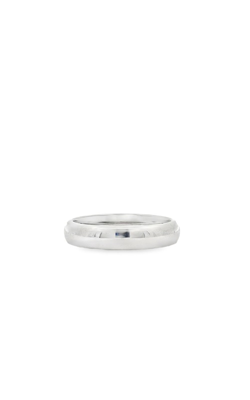 Estate 14K White Gold 4MM Wedding Band