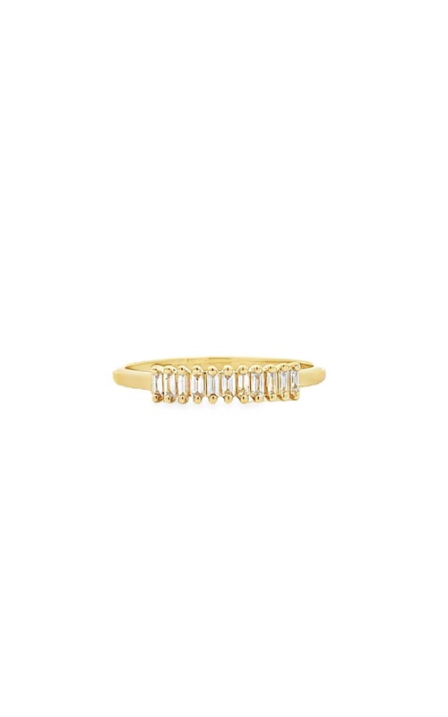 14k Yellow Gold Baguette Diamond Band