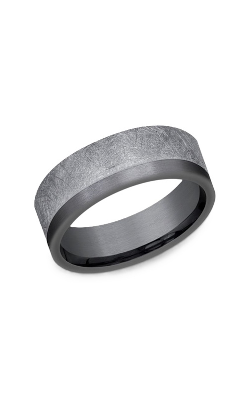 7mm Grey & Darkened Tantalum Men's Wedding Band